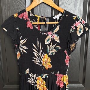 Patrons of Peace Black Floral Dress
